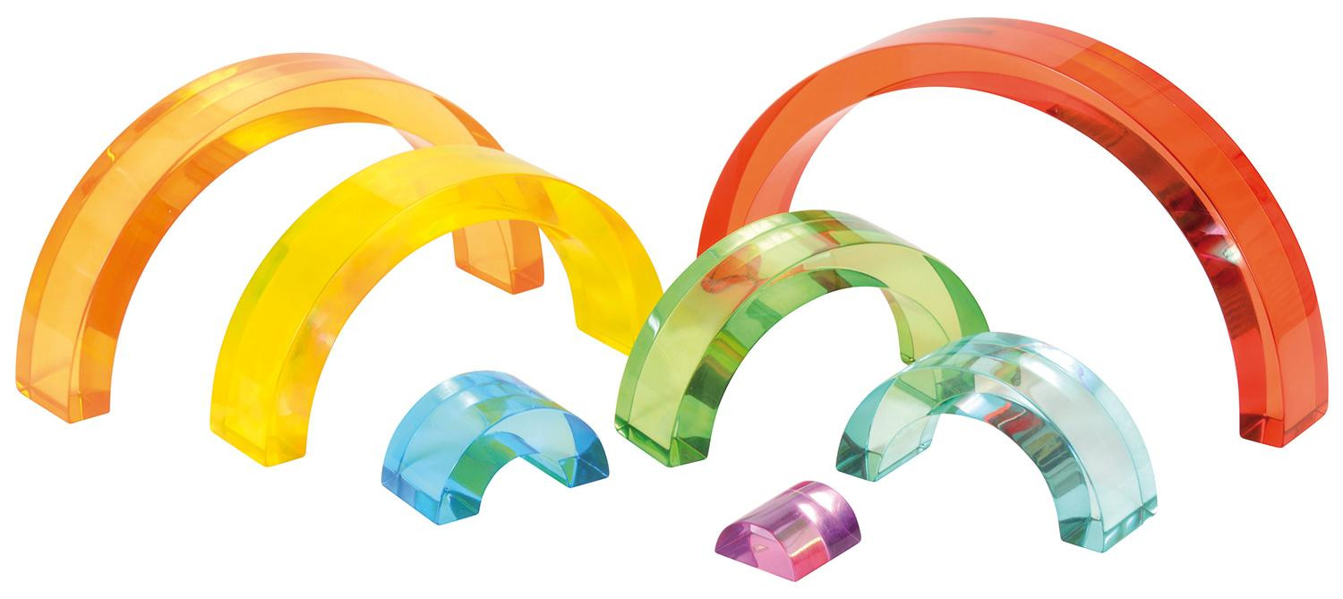 Eduplay Regenboog speelstenen - kleurrijke acrylstenen