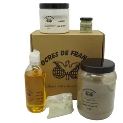 Ocres de France Holzschutzfarbe zur Eigenherstellung 5 l Set -...
