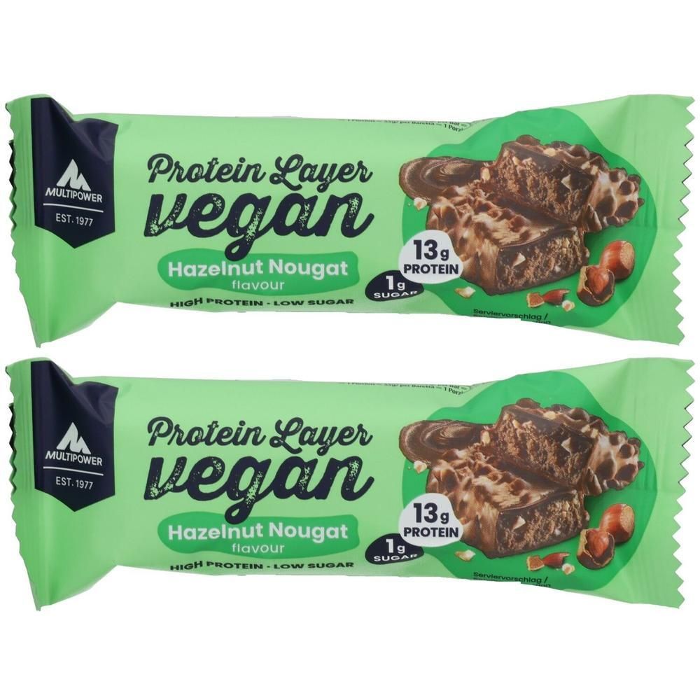 Multipower Vegan Layer Hazel Nougat 55g 2x 2x55 g