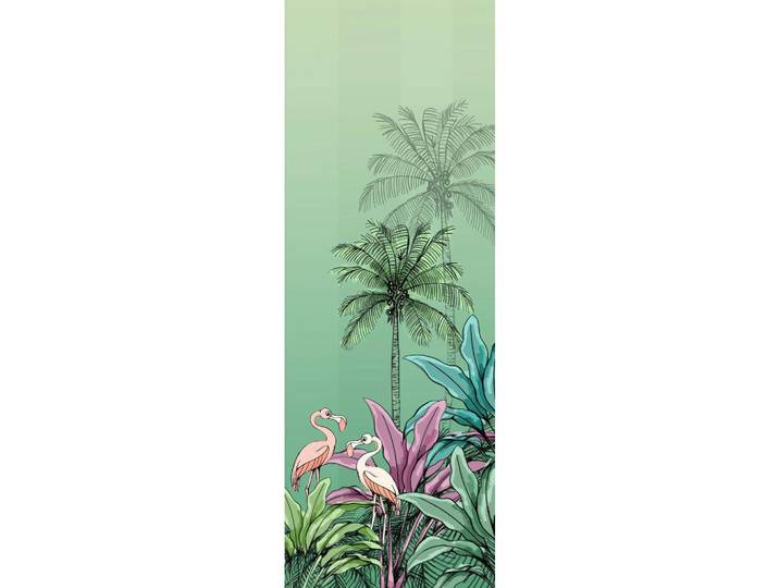 FOTOTAPETE JUNGLE FLAMINGO