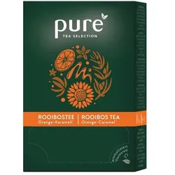 Pure Tea Selection Kräutertee Rooibos Orange Karamell 25 Stück Tassenportion Papierkuvert orange