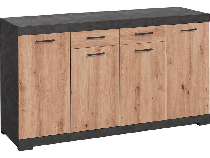 FMD Kommode Bristol, Kommode/Sideboard mit 4 Türen u. 2 Schubkästen, Breite 160 cm