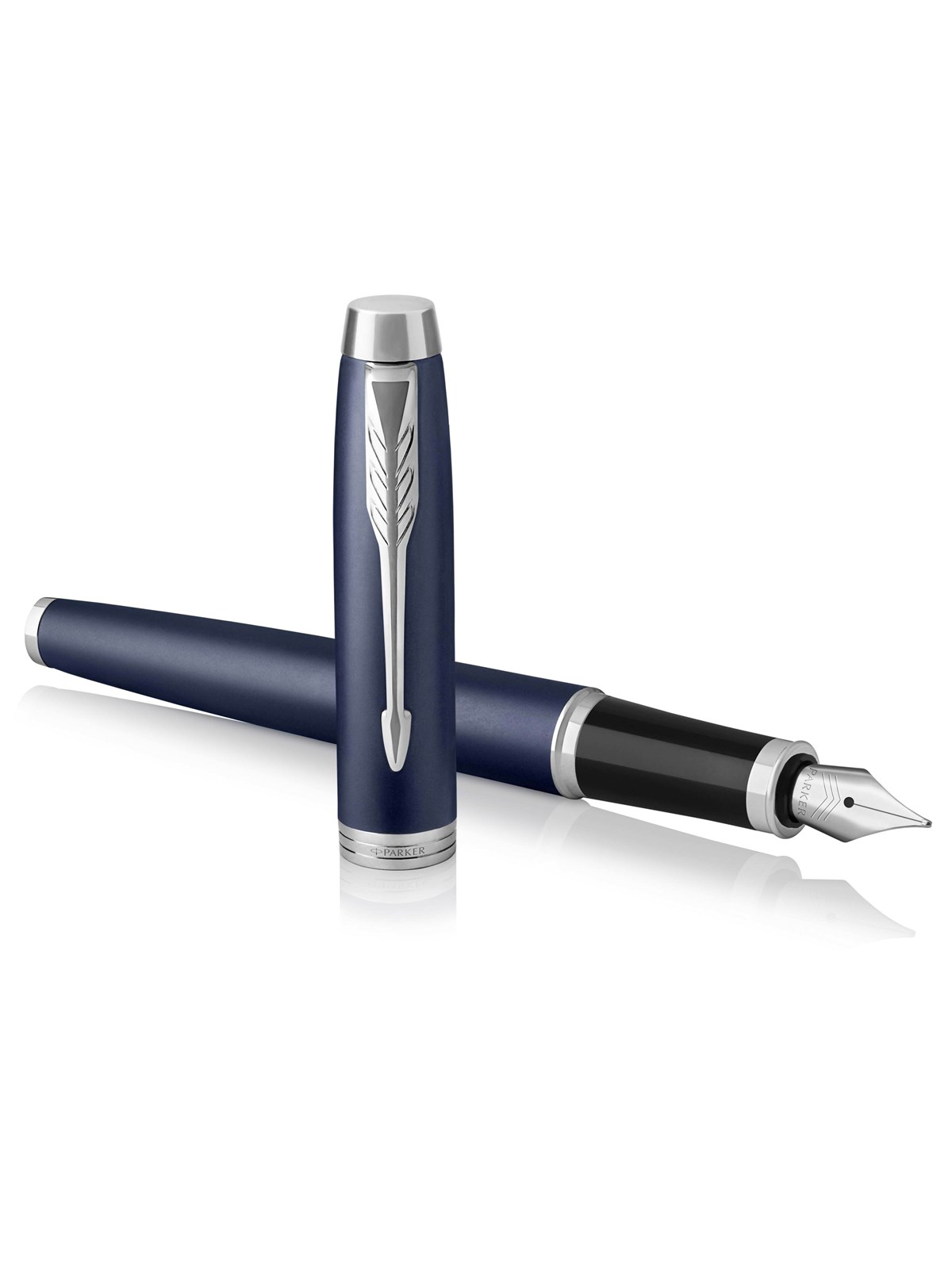 Parker IM Füller | Matte Blue | Füllfederhalter mit feiner Feder und blauer Tinte | Geschenkbox