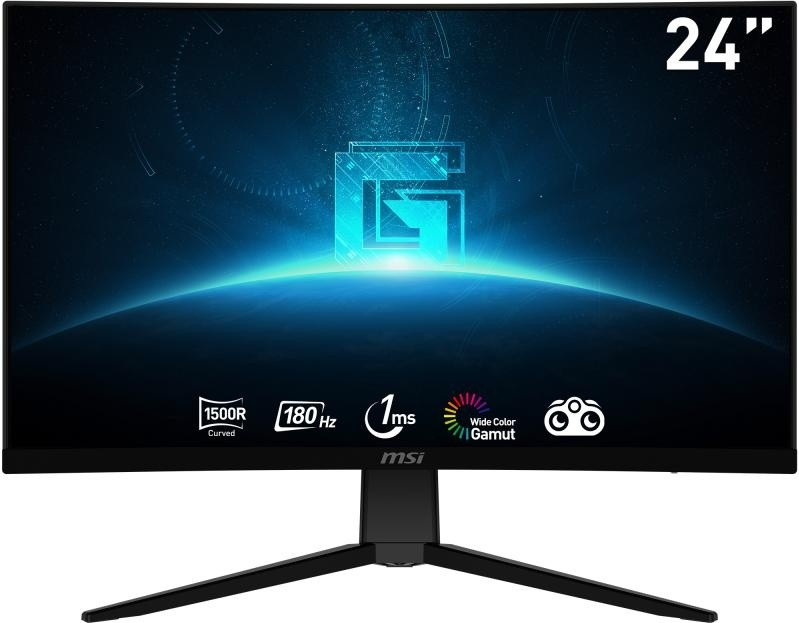 MSI G2422C 23,6-inch FHD gebogen gamingmonitor met 1500R, 1920 x 1080 VA-paneel, 180Hz en 1ms