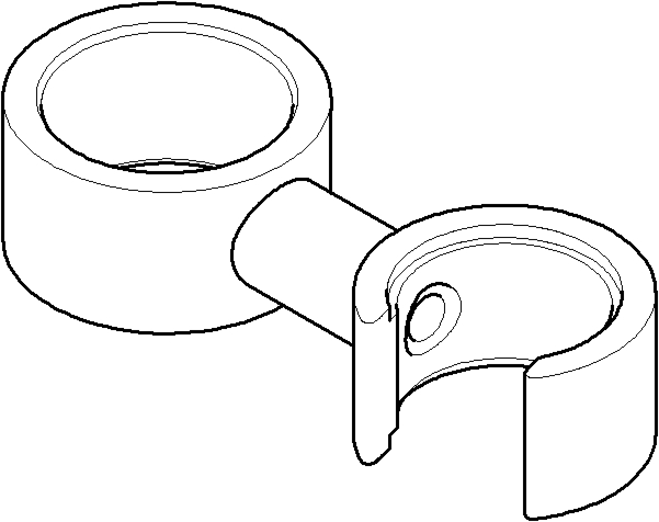 Dornbracht Halter für Brause Stand 04281002901-08 04281002901 platin