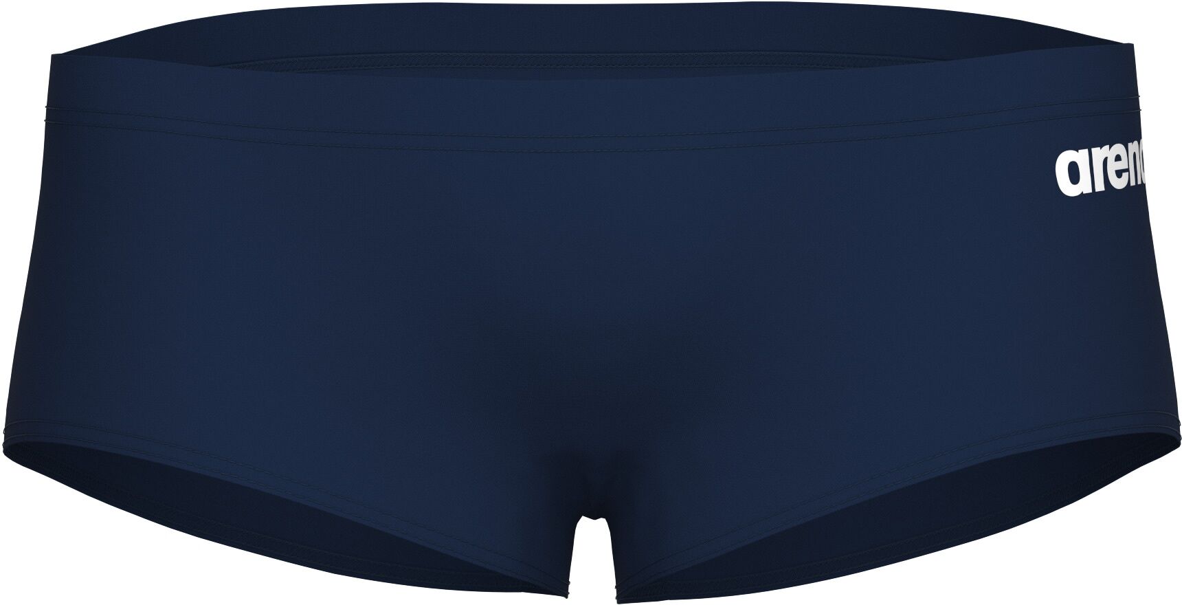 Badehose ARENA "MEN'S TEAM SWIM LOW WAIST SHORT SOLID", Herren, Gr. 6, N-Gr, blau (navy, weiß), Polyester, Badehosen Badehose, niedrige Bundhöhe navy, weiß 6, N-Gr