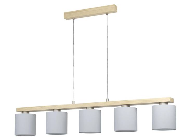 EGLO CASTRALVO\, Brun\, Nickel\, Acier\, Bois\, Universel\, IP20\, II\, E27