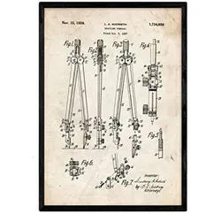 POSTER Patent Compas A3 Rahmenlos