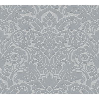 Vliestapete ARCHITECTS PAPER "Castello", grau, B:0,52m L:10,05m, Vinyl, Vlies, Tapeten, Ornament Tapete Barock Tapeten Wohnzimmer Schlafzimmer Küche Design
