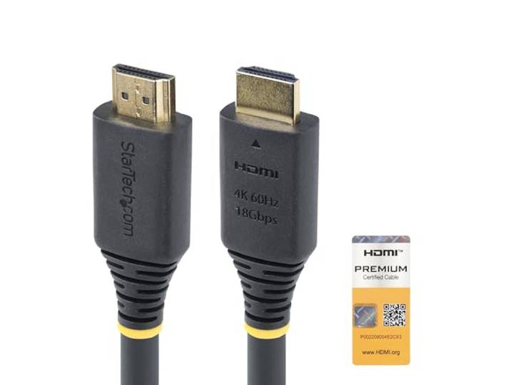 StarTech 5m Gecertificeerde High Speed HDMI 2.0 Kabel, 4K 60Hz, 18Gbps