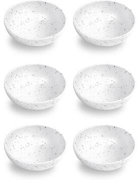 "Abode Homewares Terrazzo Merge Bowl - White - 7"" - Set of 6"