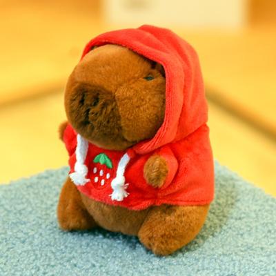 Modern Mode Marketplace Winged Capybara Plush Toy Cute Kawaii Stuffed Animal Gift red hoodie