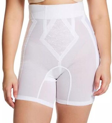 Plus Size Women's High Waist Leg Shaper Extra Firm Shaping 696 by Rago in White (Size 8X)