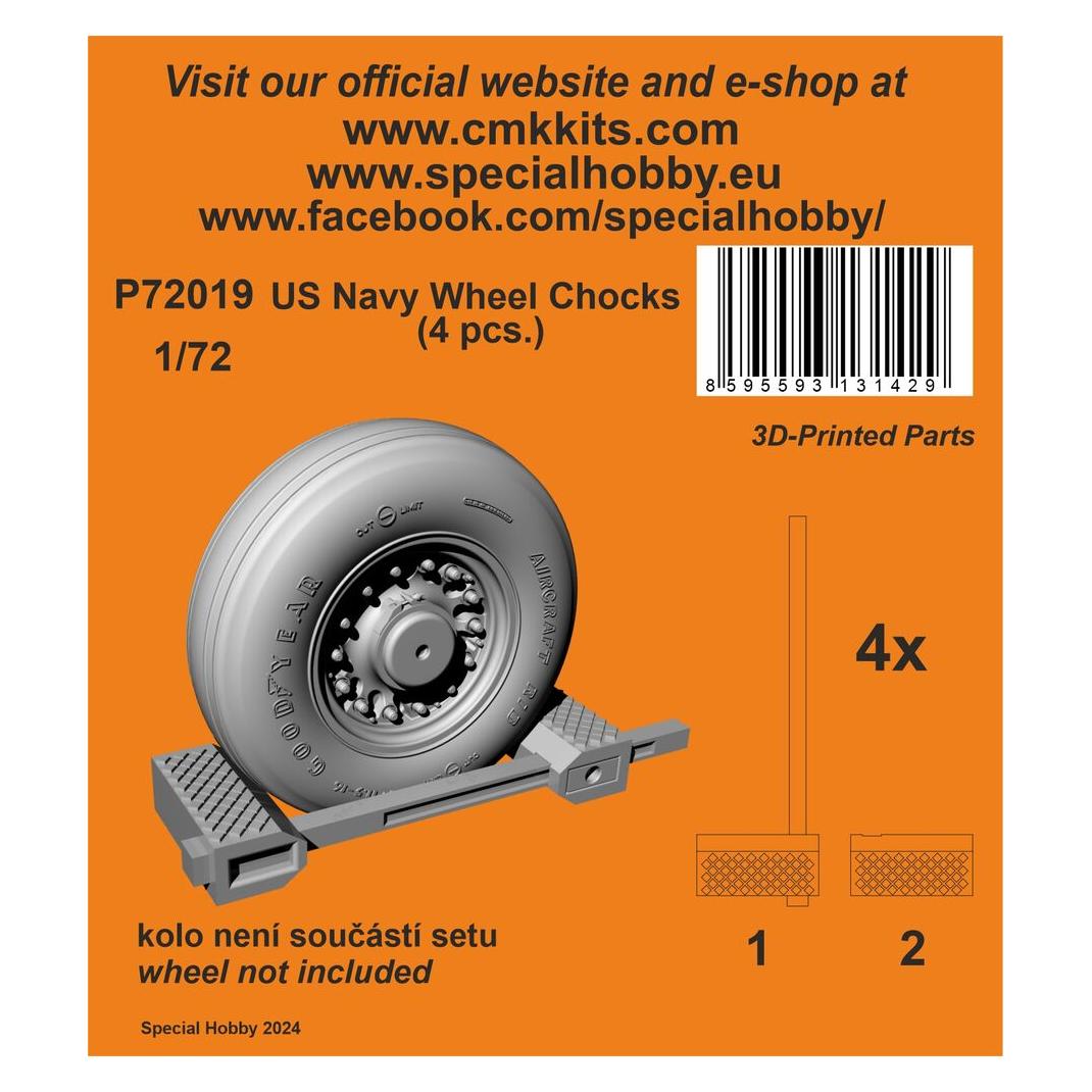 CMK US Navy Wheel Chocks (4 pcs.) (129-P72019)