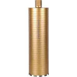 Softschlag-Trockenbohrkrone Ø 142mm Länge 450mm - Diamantbohrkrone/Kernbohrer für Beton/Stahlbeton/Mauerwerk, 1 1/4' UNC, lasergeschweißt