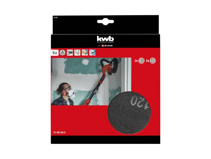 Einhell Schleifgitter Set Ø 225mm 5 Stück