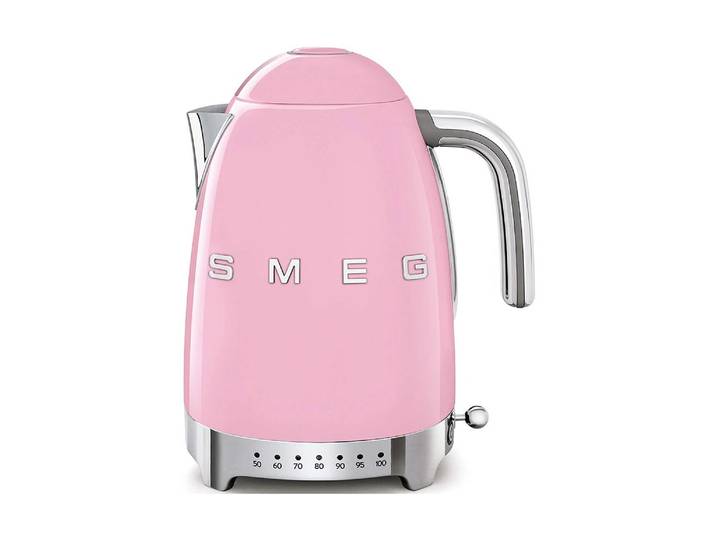 SMEG Wasserkocher KLF04PGEU , pink (hellpink), B:22,6cm H:27,5cm T:17,1cm, Wasserkocher, Wasserkocher