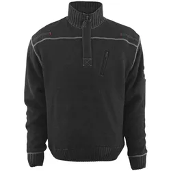 MASCOT Naxos Strickpullover mit kurzem Reißverschluss FRONTLINE Schwarz XL - 50354-835-09-XL - Schwarz