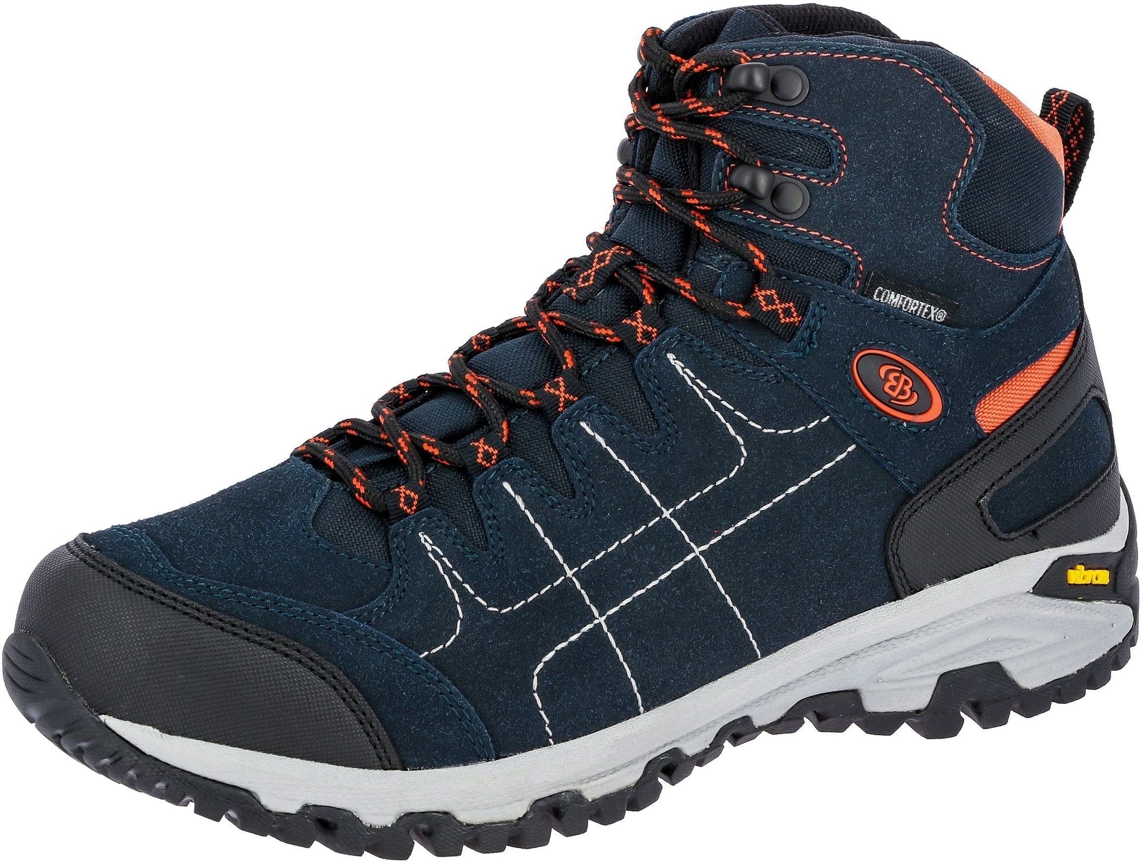 Wanderschuh BRÜTTING "Outdoorschuh Mount Shasta", Herren, Gr. 37, blau, Synthetik, Schuhe Wanderschuh blau 37