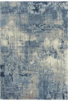 Alora Decor Radiant Abstract Distressed Wool Blend Rug