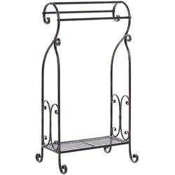HANDTUCHSTÄNDER Antik Optik schwarz 49 x 91 cm Linares