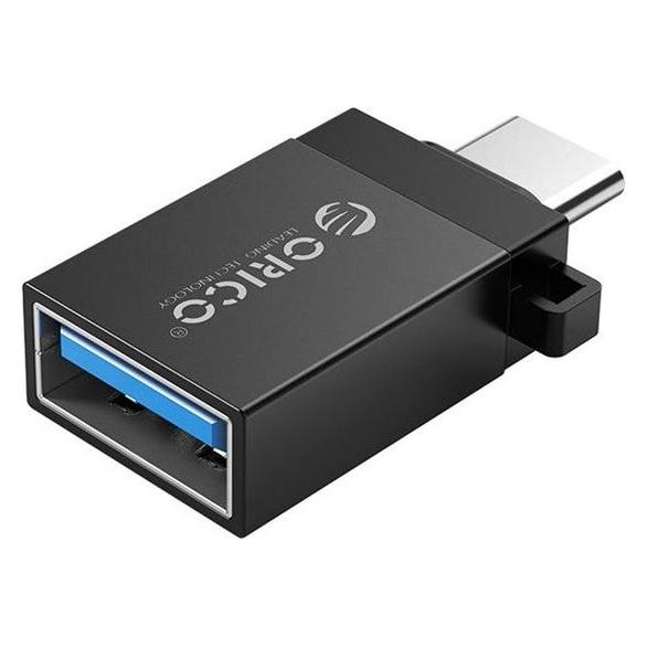 Orico ADAPTER USB-C - USB-A 3.1 M/F CZARNY ALU (USB-A, USB-C) (CBT-UT01-BK-BP)