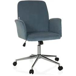 hjh OFFICE Home Office Bürostuhl SOLAO CORD Stoff mit Armlehnen