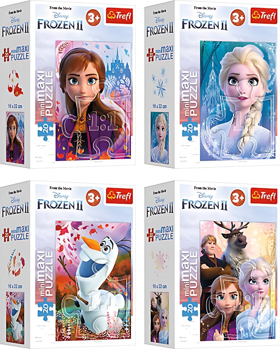 Trefl Disney Frozen 2 Puzzle Mini Maxi met 20 stukjes, 22 x 16 cm