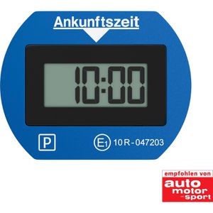 Needit Parkscheibe Park Lite 1411, elektronisch, mit Knopfzelle, mit Zulassung, blau