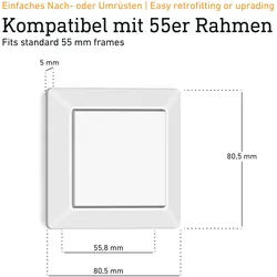 STEINEL 88620 - Funkschalter, Bluetooth, TapDuo C