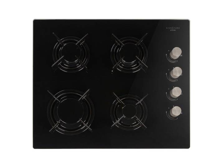 Table de cuisson gaz SIGNATURE STGV4N 4 foyers Noir