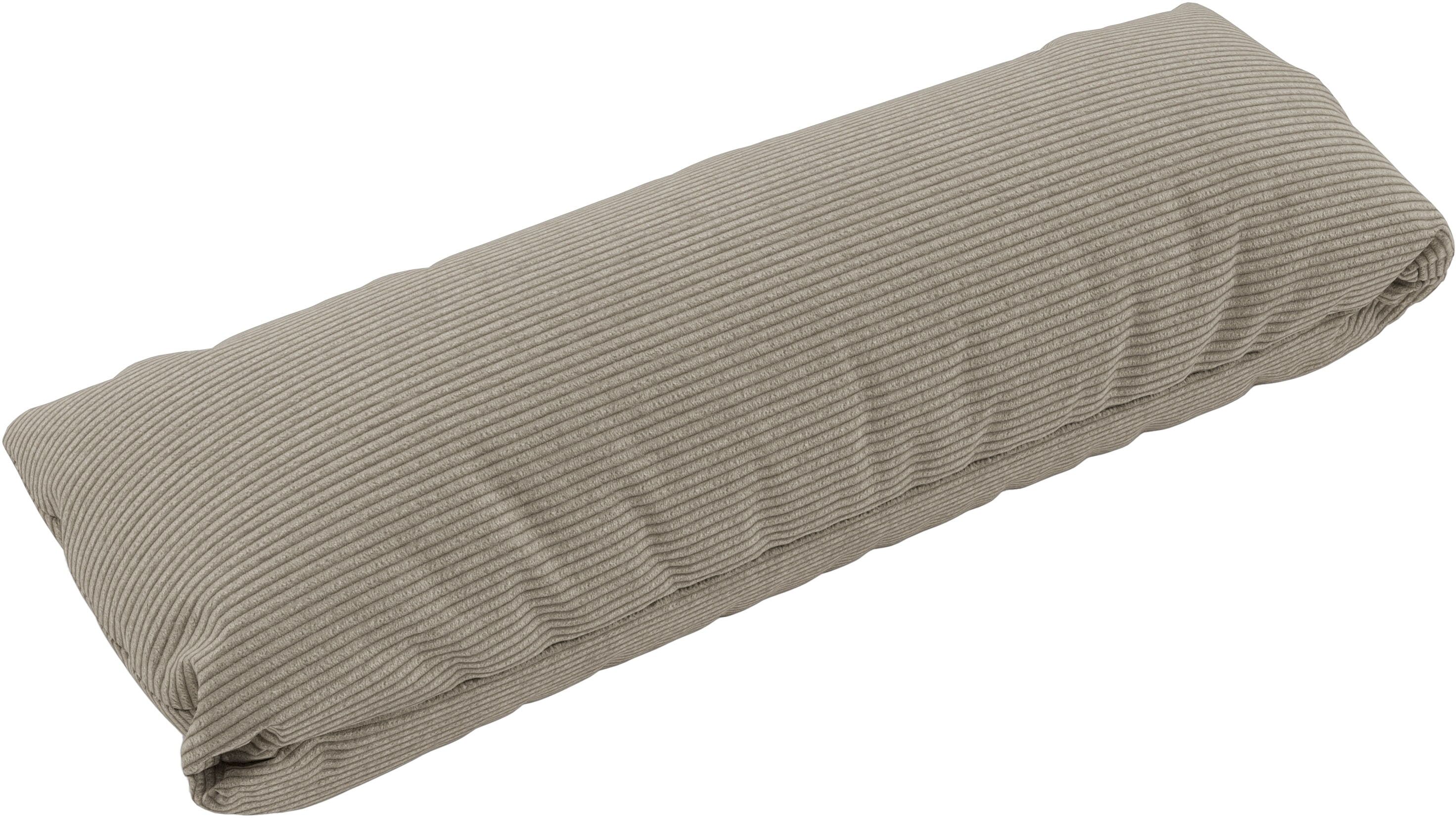 Dekokissen MUSTERRING "JUSTB PM100, perfektes Komfort-Extra", beige (feincord, sand, cord unifarben), B:84cm H:11cm L:25cm, Faserbällchen, Dekokissen_Sitzkissen_Kissenhüllen, Dekokissen, Ergonomische Unterstützung, passender Look & Musterring-Garantie fei