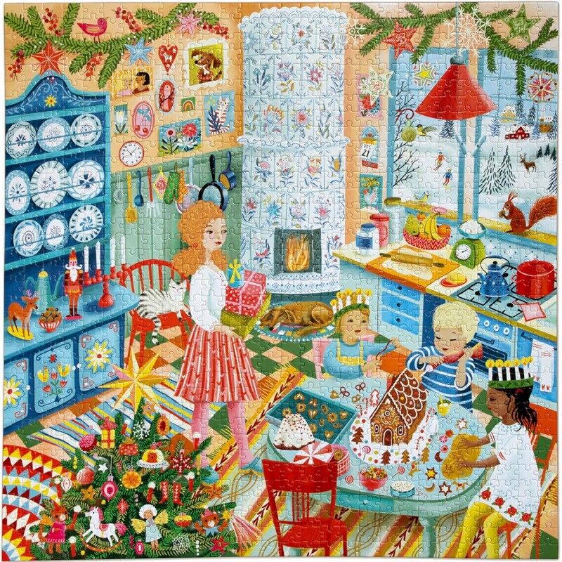 Puzzle 1000 pcs Swedish Holiday Kitchen - Eeboo