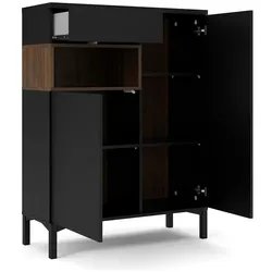 Ebuy24, Kommode + Sideboard, Sideboard Ringe (89 x 37 x 119 cm)