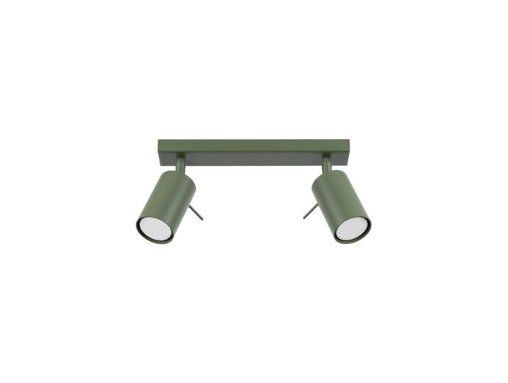 Design Deckenlampe „Ring“ 2-flammig Olivgrün Sollux Lighting