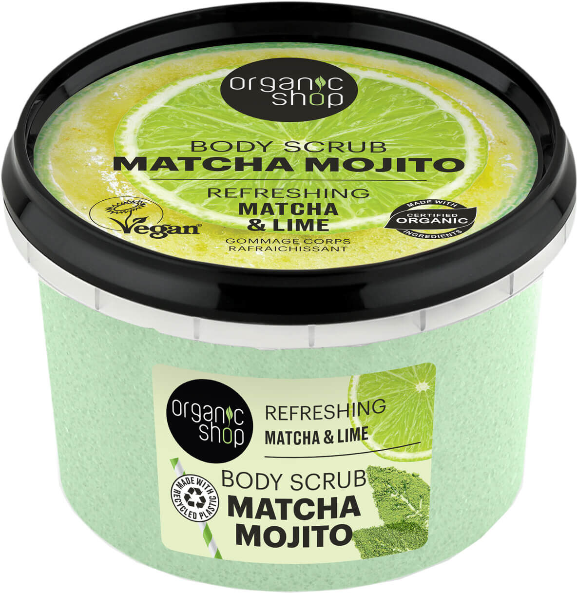 ORGANIC SHOP Matcha & Lime Body Scrub 250ml