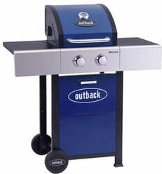 Outback Mercury 2 Burner Gas BBQ – Blue