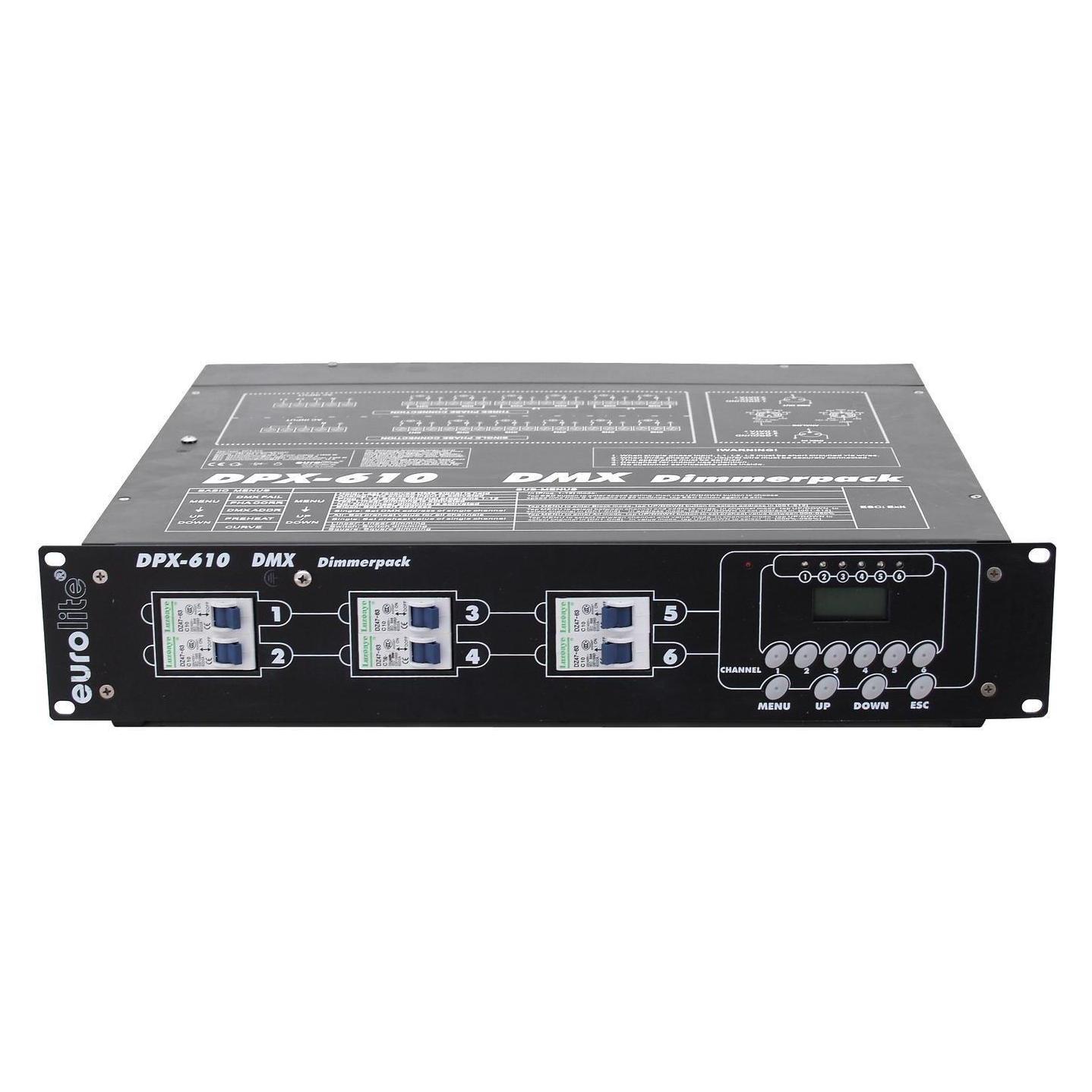 Eurolite DPX-610 DMX Dimmer 6-Kanal (70064120)