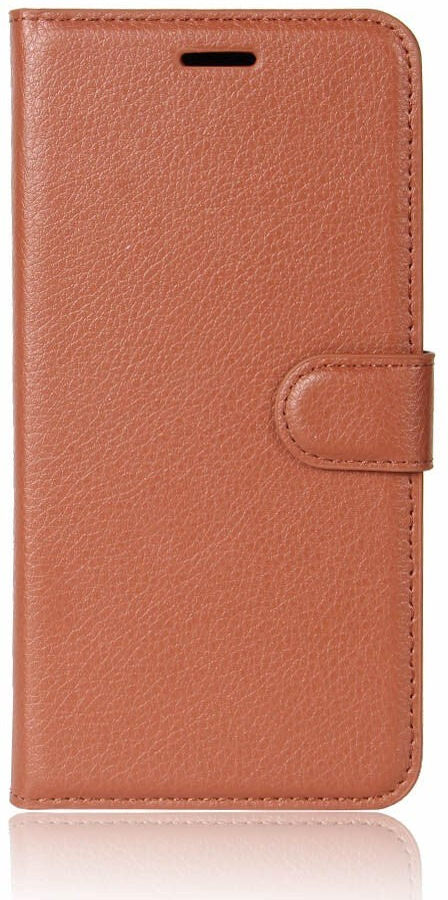 INCOVER Apple iPhone X/XS Litchi Flip Cover m. Kortholder - Brun