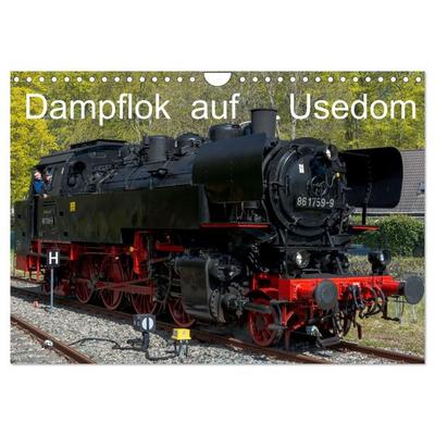 Dampflok auf Usedom (Wandkalender 2026 DIN A4 quer), CALVENDO Monatskalender