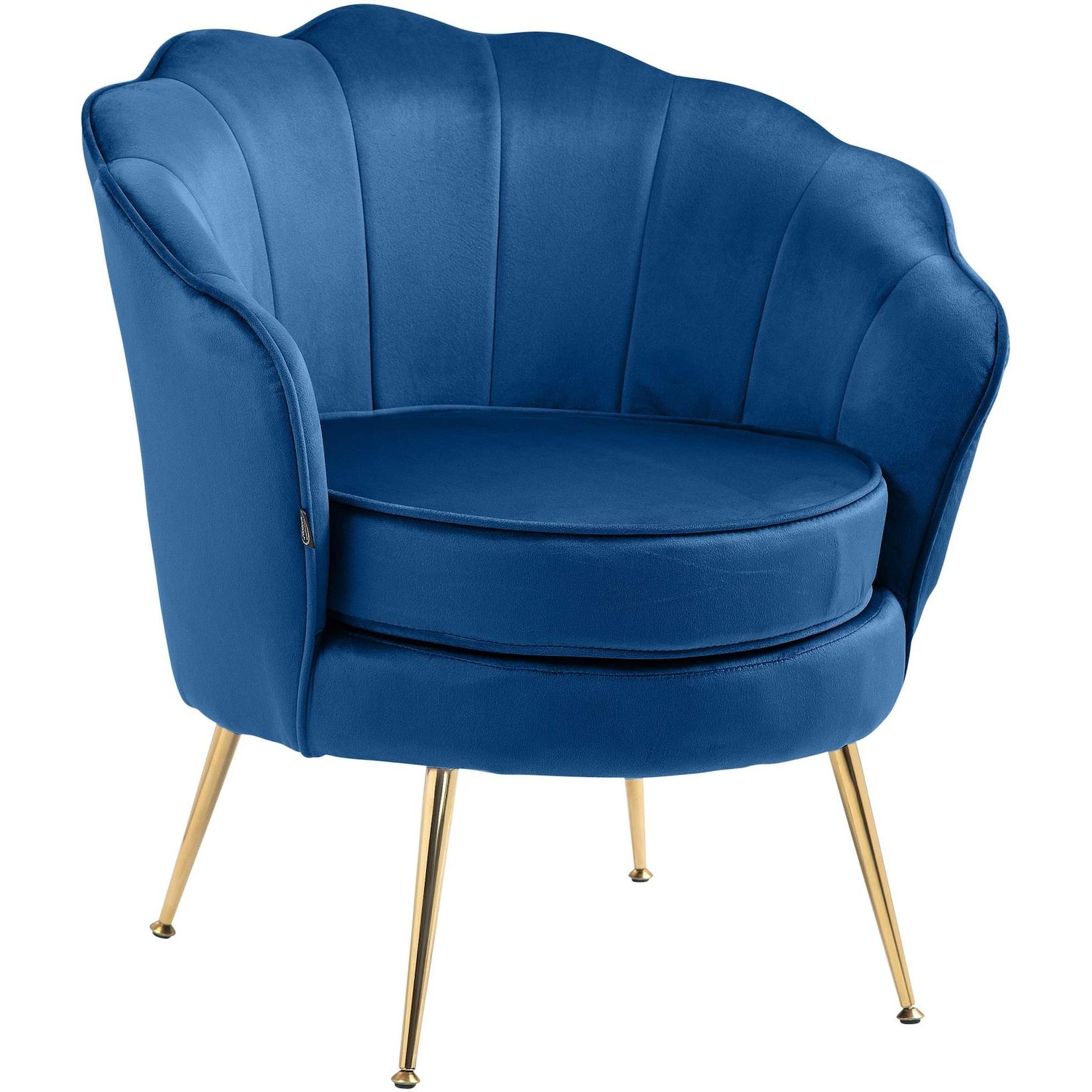 CLP Stuhl Rosita Samt Farbe: blau
