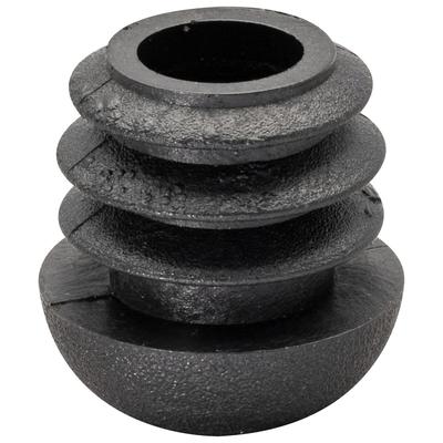 WAGNER Möbelgleiter für Stahlrohr rund 4tlg. - Durchmesser Ø 16/18 x 20 mm, Abrieb 9 mm, Kunststoff schwarz - 15005199