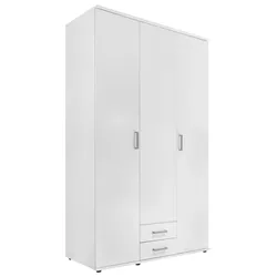 Drehtürenschrank in Weiß