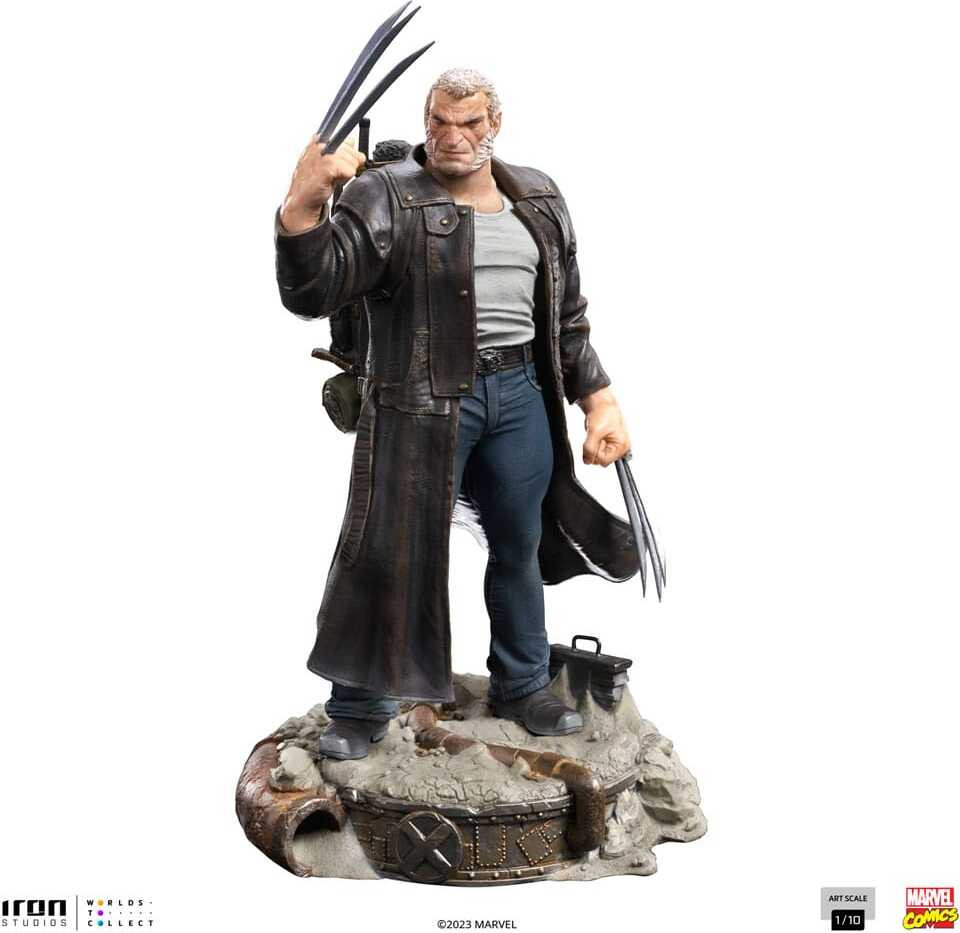 Iron Studios Marvel Art Scale Figuur 1/10 Old Man Logan Wolverine 50e Verjaardag, Hoogte: 23 cm