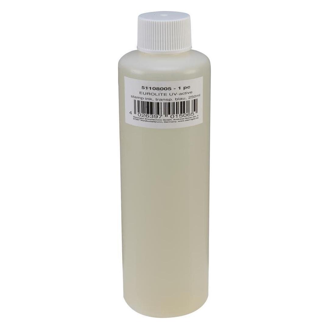 Eurolite UV-aktive Stempelfarbe, transparent blau, 250ml (51108005)