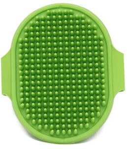 Happy Pet Pantry Paw Spa Soft Silicone Pet Grooming Glove & Dog Bath Brush For Gentle Fur Removal And Massage green