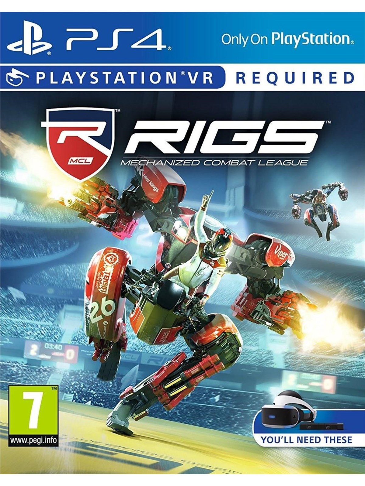 RIGS: Mechanized Combat League (PSVR) - Sony PlayStation 4 - Virtual Reality - PEGI 7