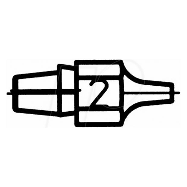 Weller Erem WELLER Entlötspitze DX 112, 2,3 mm, rund, gerade (Entlötspitze) (51314299)