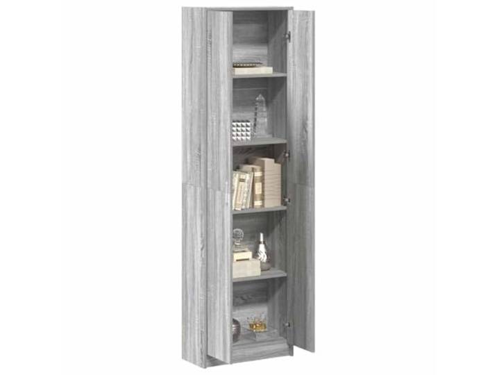 vidaXL Kleiderschrank Graues Sonoma 55 x 25 x 189 cm Holzwerkstoff Elegantes und schlichtes Aussehen mit klaren Linien, Super, um deine Sachen schön ordentlich zu halten,