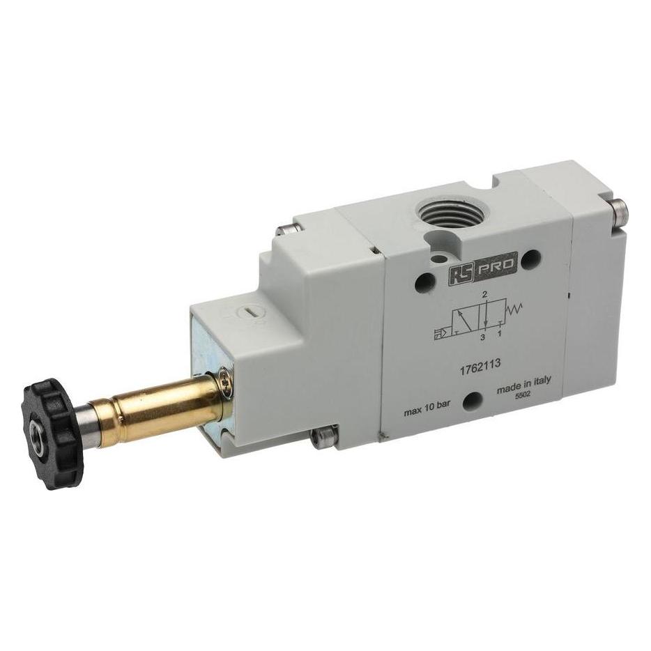 RS PRO SOLENOID PILOT VALVE - single action 3/2 (1762113)